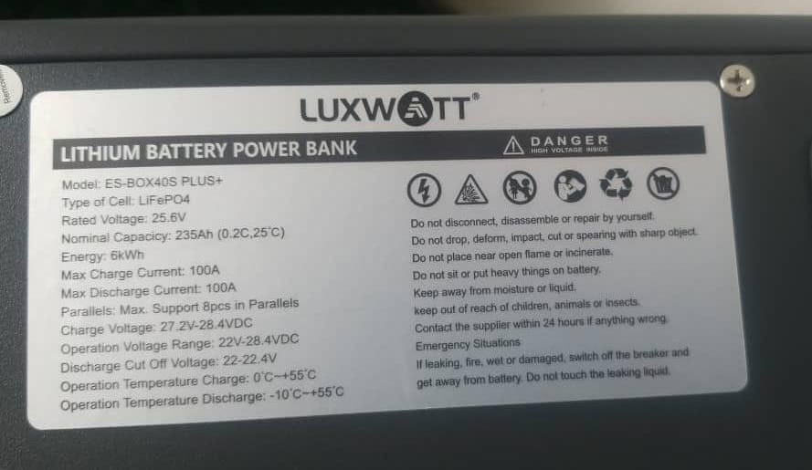 25.6V 6kwh | 25.6V 5kwh